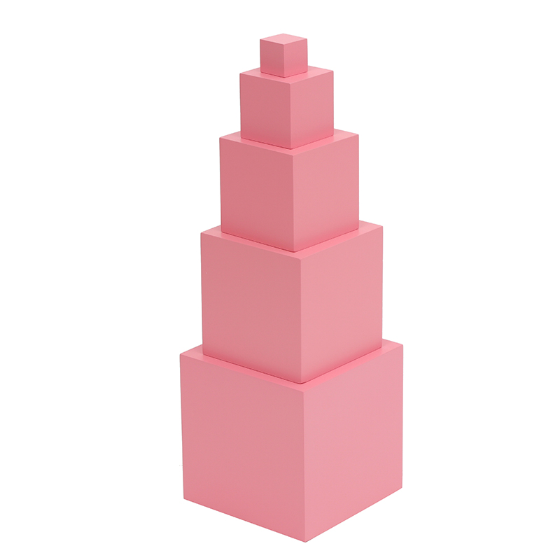 10cm Pink Tower 5 Steps Montes - Toddler Learning Tower review and price