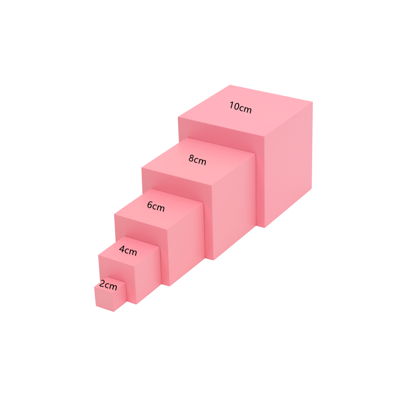 10cm Pink Tower 5 Steps Montes - Toddler Learning Tower review and price