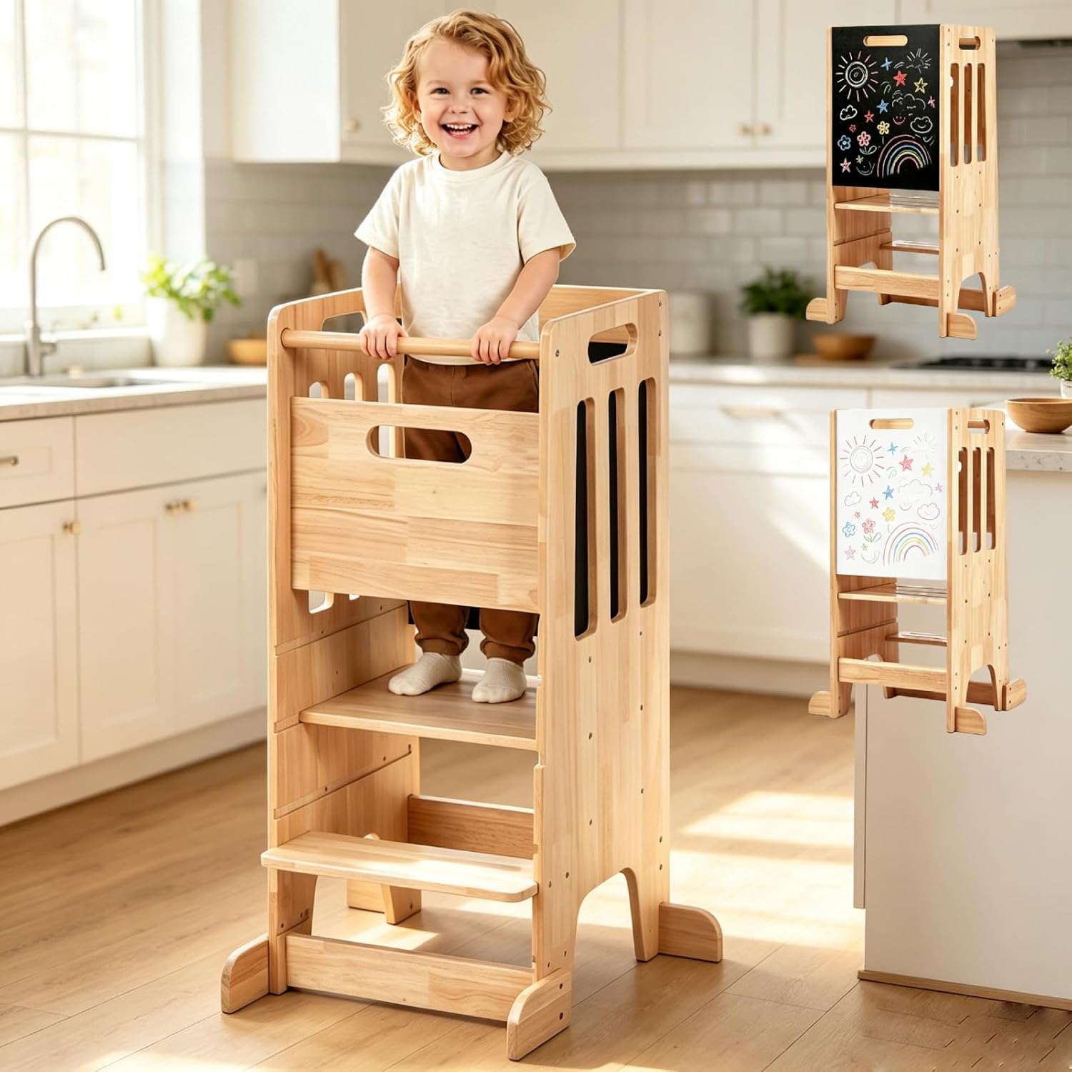 Toddler Standing Tower,Wooden  - Toddler Learning Tower review and price