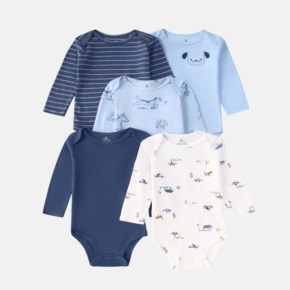 5 PCS Baby Boys Girls Bodysuit - Baby Products Essential review and price